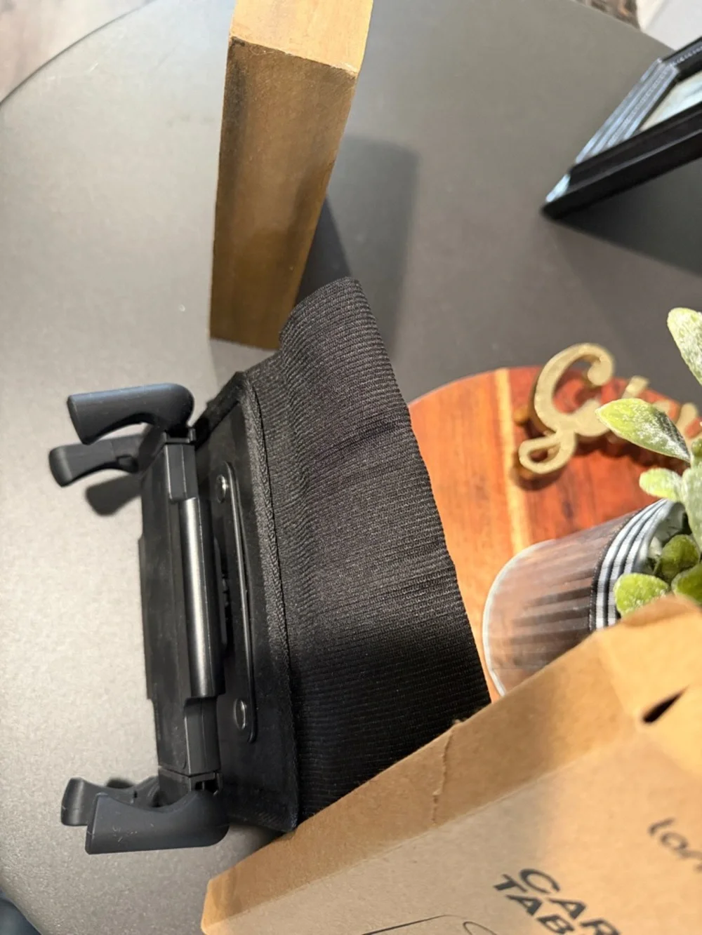 Lamicall Black Car Headrest Tablet Mount - Adjustable Backseat Holder